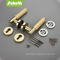 china door hardware door handle gold zinc alloy luxury door handle